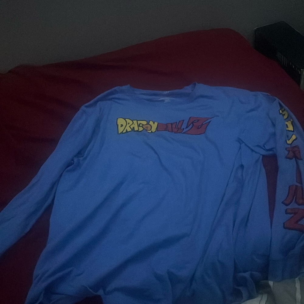 Baby blue Long sleeve dragon ball z tee